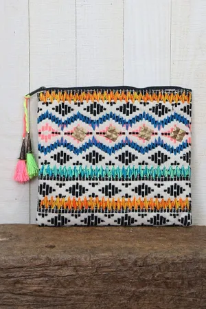 Multi Pattern Jacquard Clutch