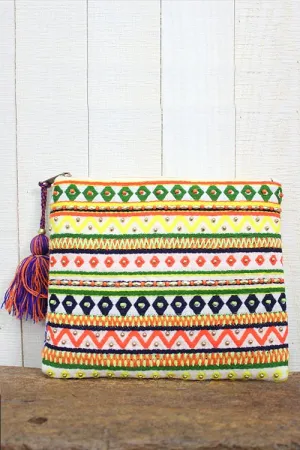 Multi Pattern Jacquard Clutch