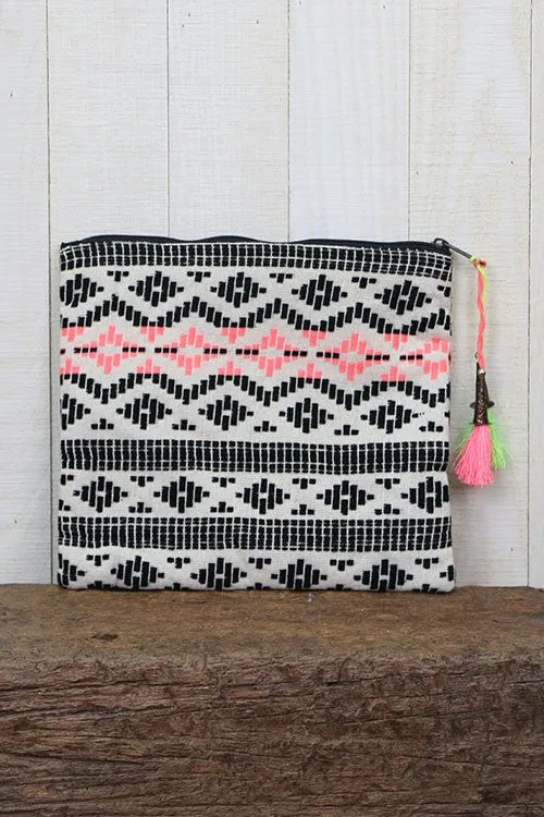 Multi Pattern Jacquard Clutch