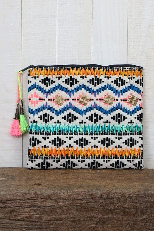 Multi Pattern Jacquard Clutch
