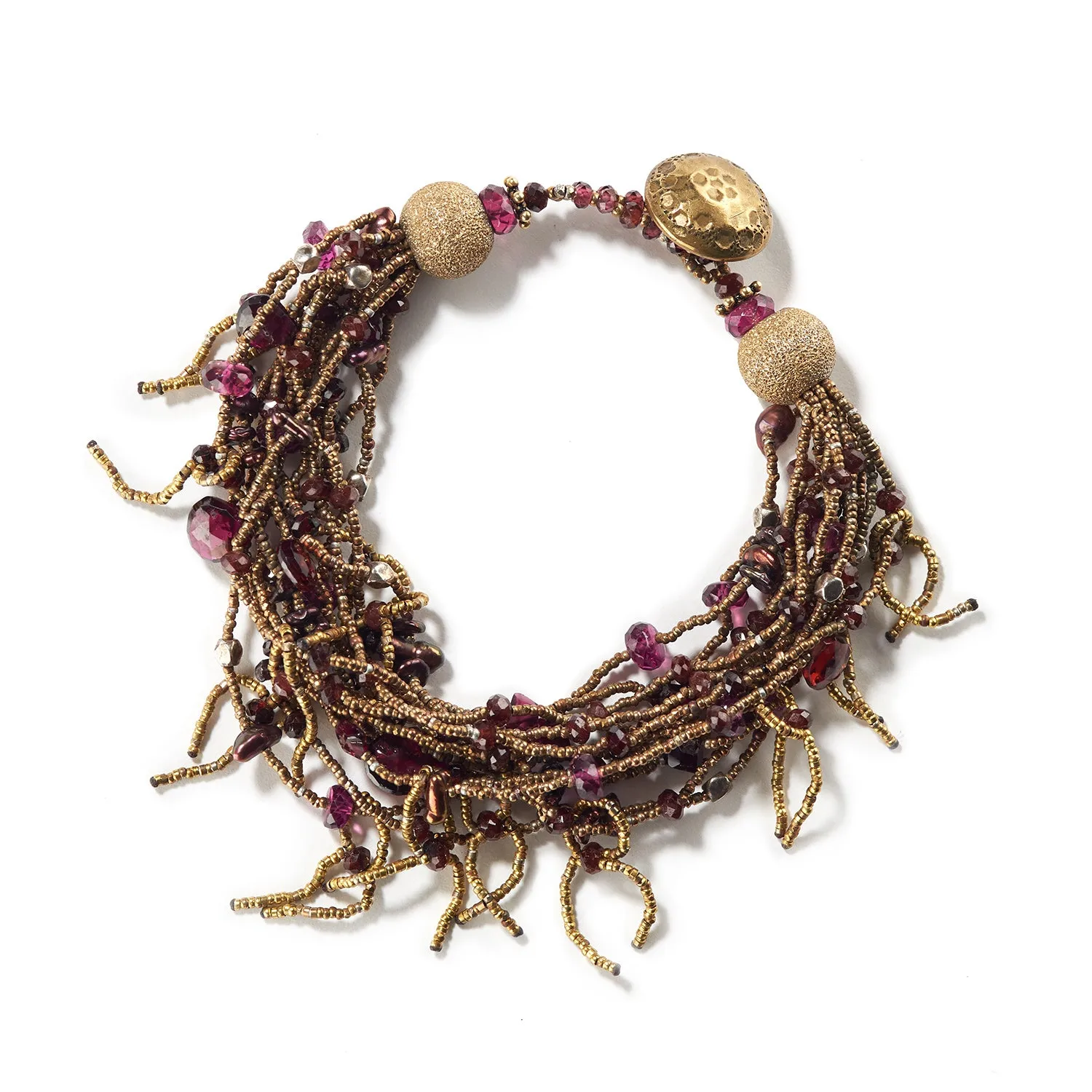 Multi Strand Garnet Bracelet
