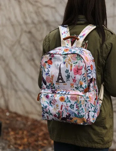 Nathalie Lete Backpack - Tour Eiffel Garden