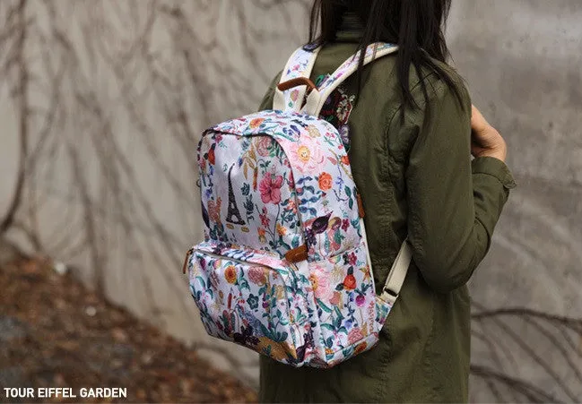 Nathalie Lete Backpack - Tour Eiffel Garden