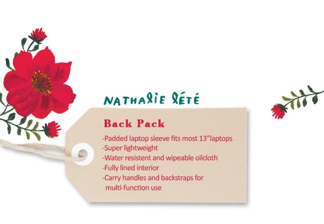 Nathalie Lete Backpack - Tour Eiffel Garden
