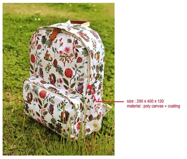 Nathalie Lete Backpack - Tour Eiffel Garden