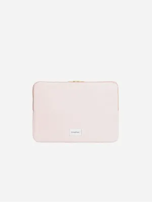 Natural Cotton Canvas Laptop Sleeve | Blush Pink