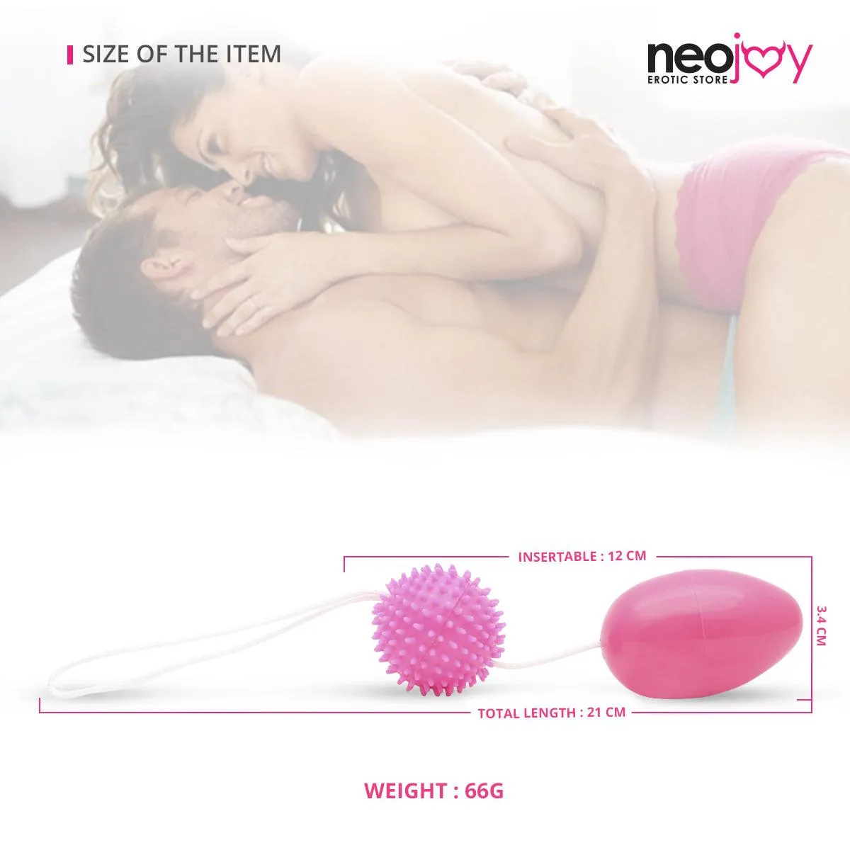 Neojoy Kegel Drop Geisha Balls for Pelvic Training - Exercise Weights Toy