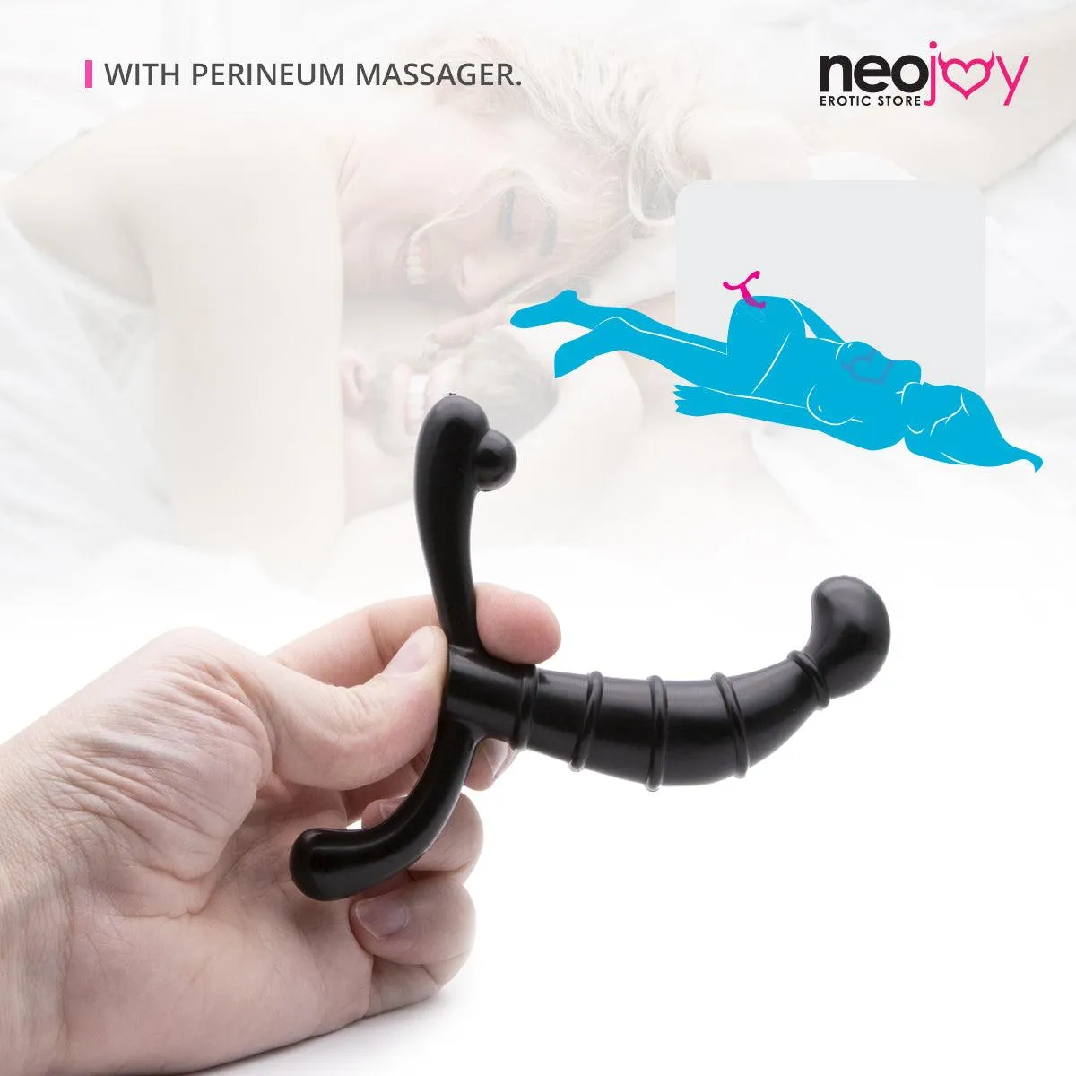 Neojoy Prostate Runner Solid Prostate Massager - Anal Sex Toy Perineum Stimulator - G-Spot Penetrator Adult Sex Toy
