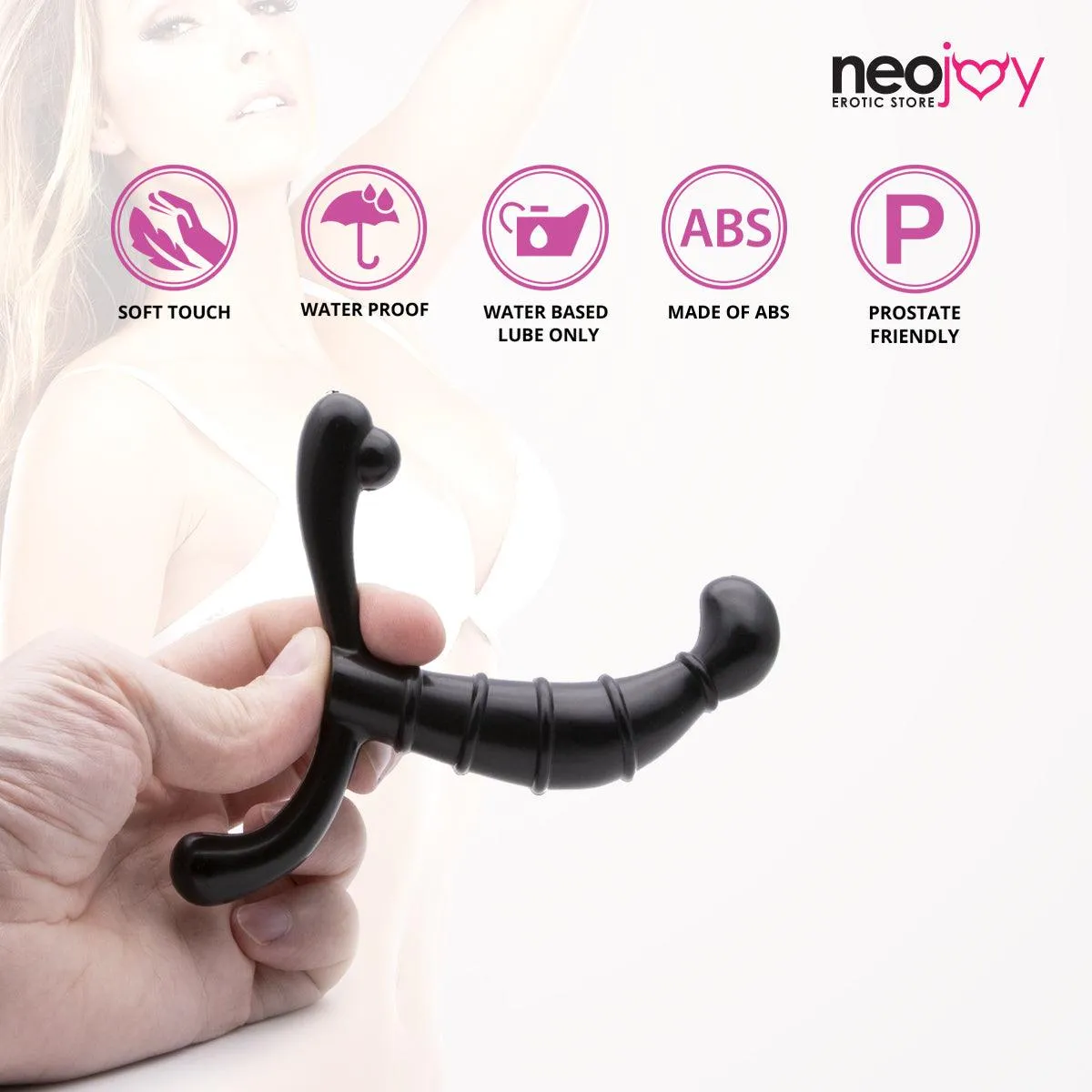 Neojoy Prostate Runner Solid Prostate Massager - Anal Sex Toy Perineum Stimulator - G-Spot Penetrator Adult Sex Toy