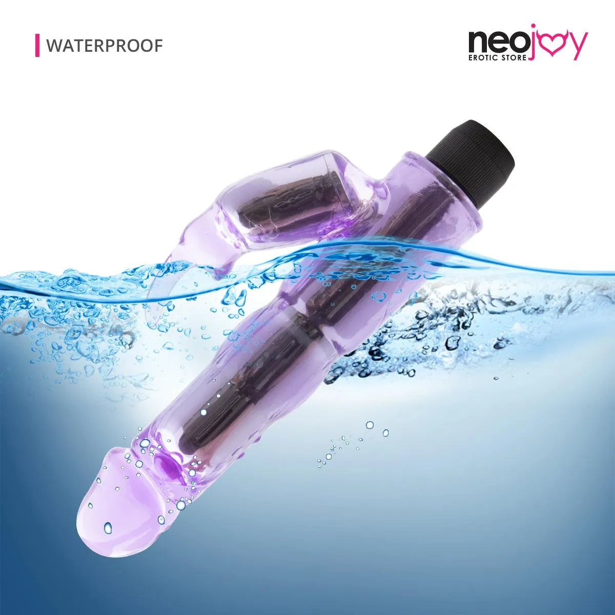 Neojoy Rampant Rabbit Vibrator Jelly Battery Powered