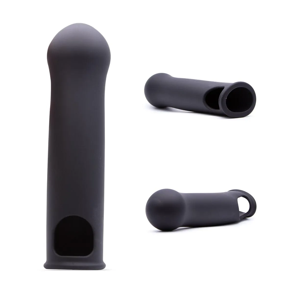 Neojoy Silicone Black Penis Sleeve Extender - 17cm