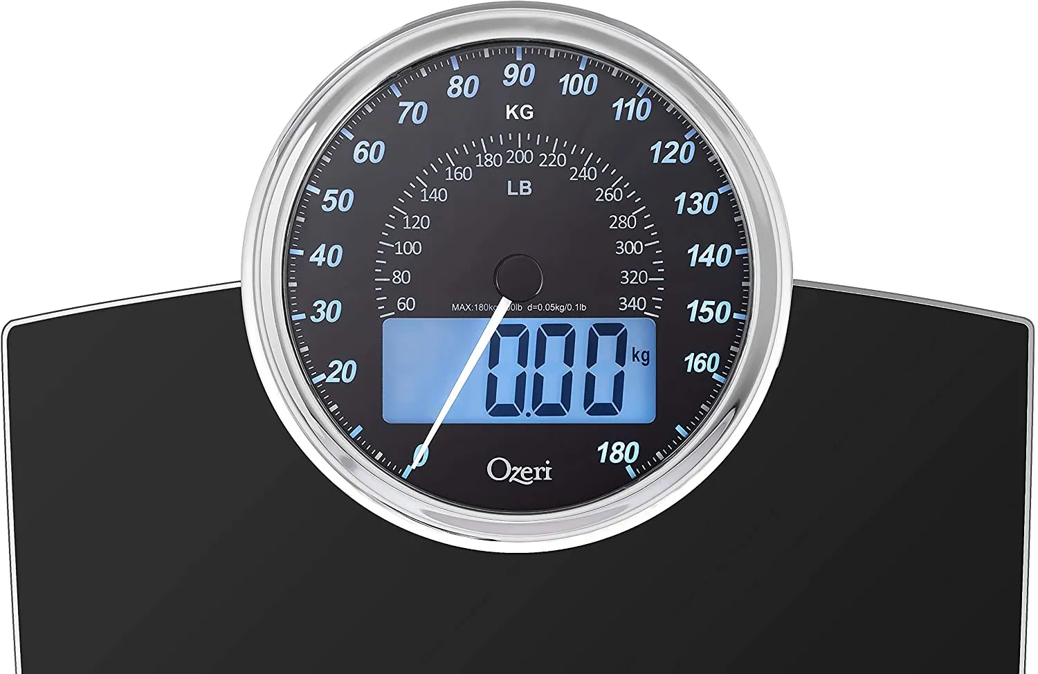 New in box! Ozeri Rev 400 lbs (180 kg) Bathroom Scale with Electro-Mechanical Weight Dial and 50 gram Sensor Technology (0.1 lbs / 0.05 kg)