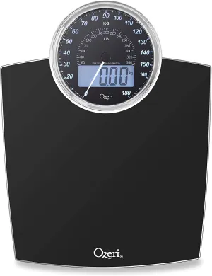 New in box! Ozeri Rev 400 lbs (180 kg) Bathroom Scale with Electro-Mechanical Weight Dial and 50 gram Sensor Technology (0.1 lbs / 0.05 kg)