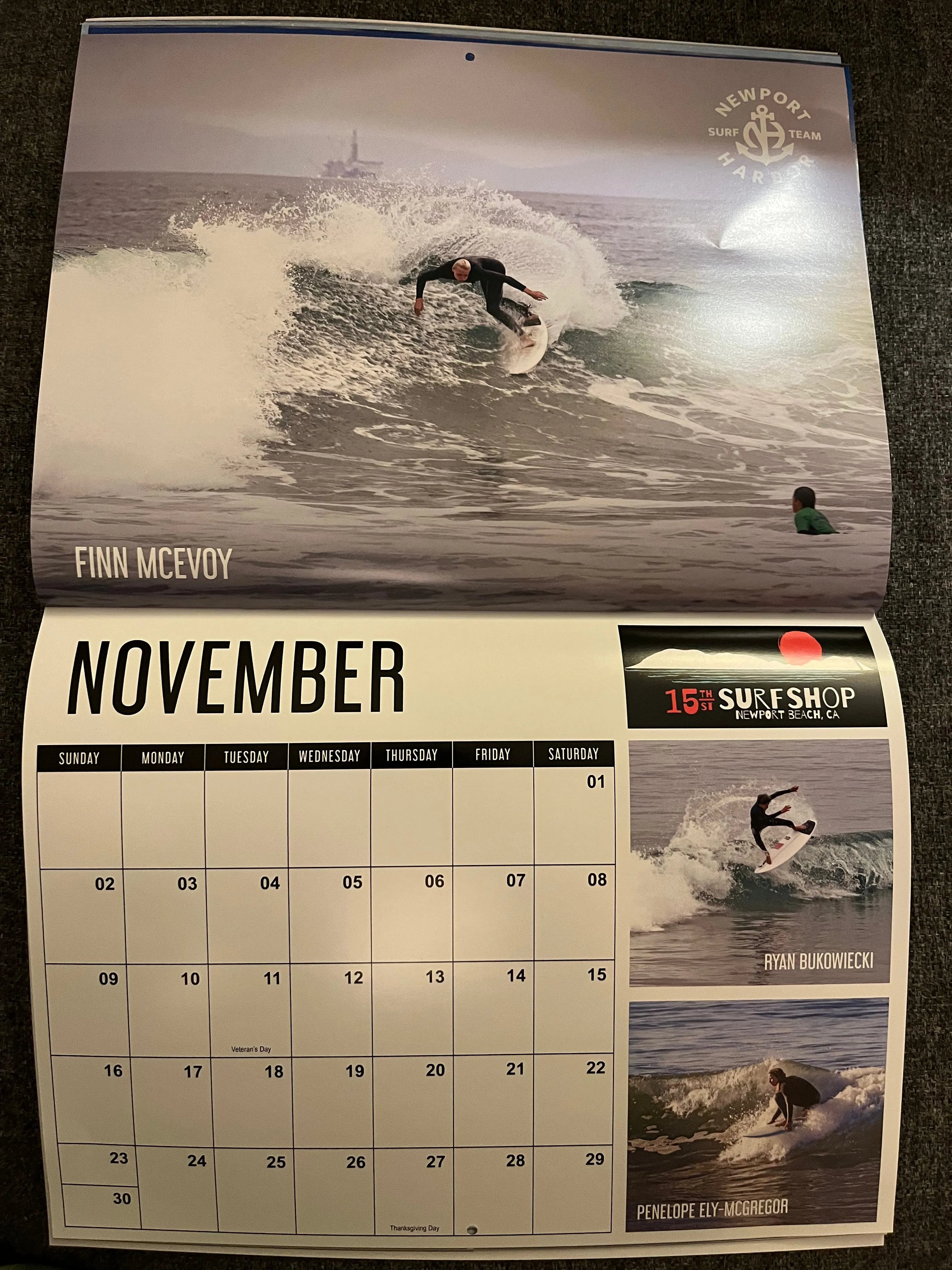 Newport Harbor High School Surf Team 2025 Calendar