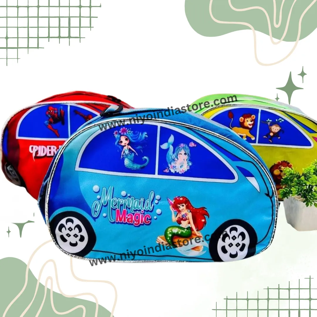 NIYO TOYS Car Shape Sling Bags for Kids - Fun Designs