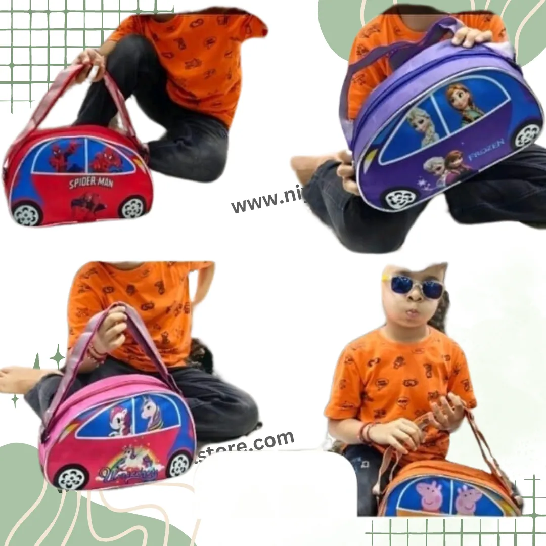 NIYO TOYS Car Shape Sling Bags for Kids - Fun Designs