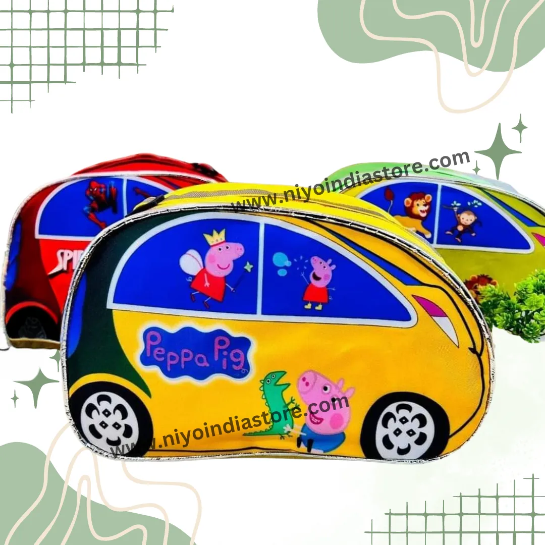NIYO TOYS Car Shape Sling Bags for Kids - Fun Designs