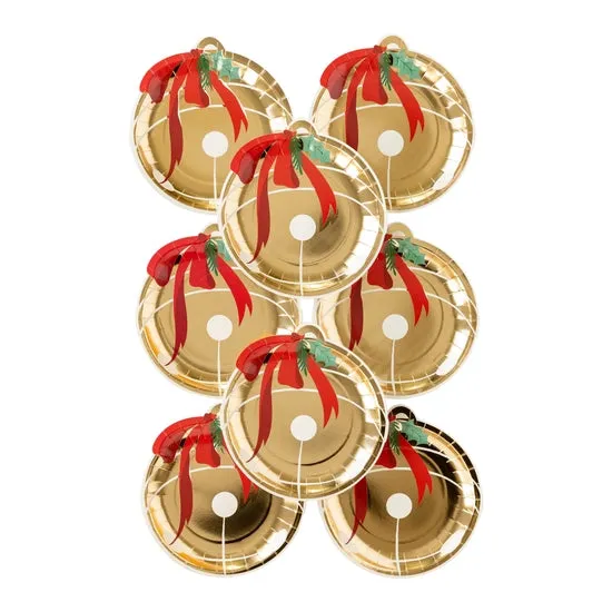 North Pole Bell Shaped Plates