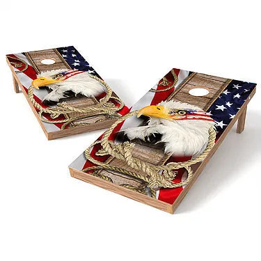 Official Size 2x4 American Eagle Cornhole Game