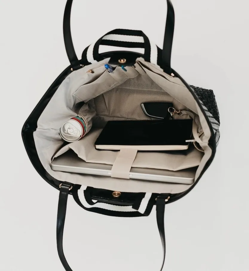 Organizer Tote Bag - Black