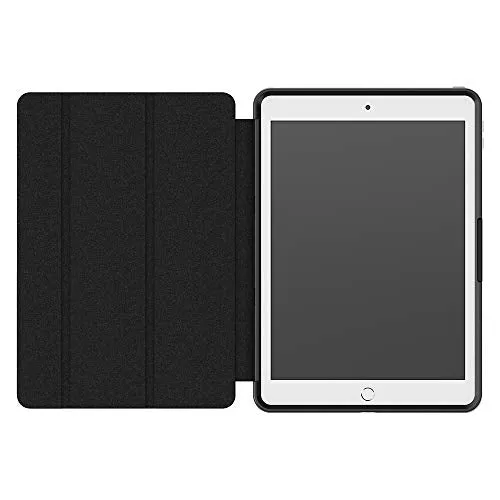 OTTERBOX SYMMETRY FOLIO SERIES Case for iPad 7th, 8th & 9th Gen (10.2" Display - 2019, 2020 & 2021 version) - Retail Packaging - COASTAL EVENING (CLEAR/BLACK/BLAZER BLUE)