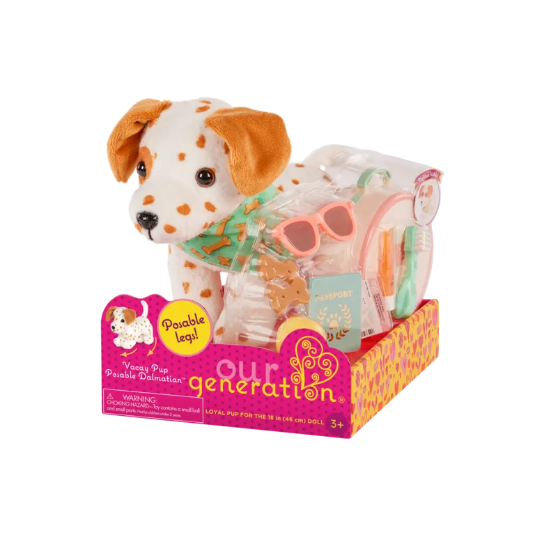 Our Generation Accessory - 6" Posable Dog w Acccessories