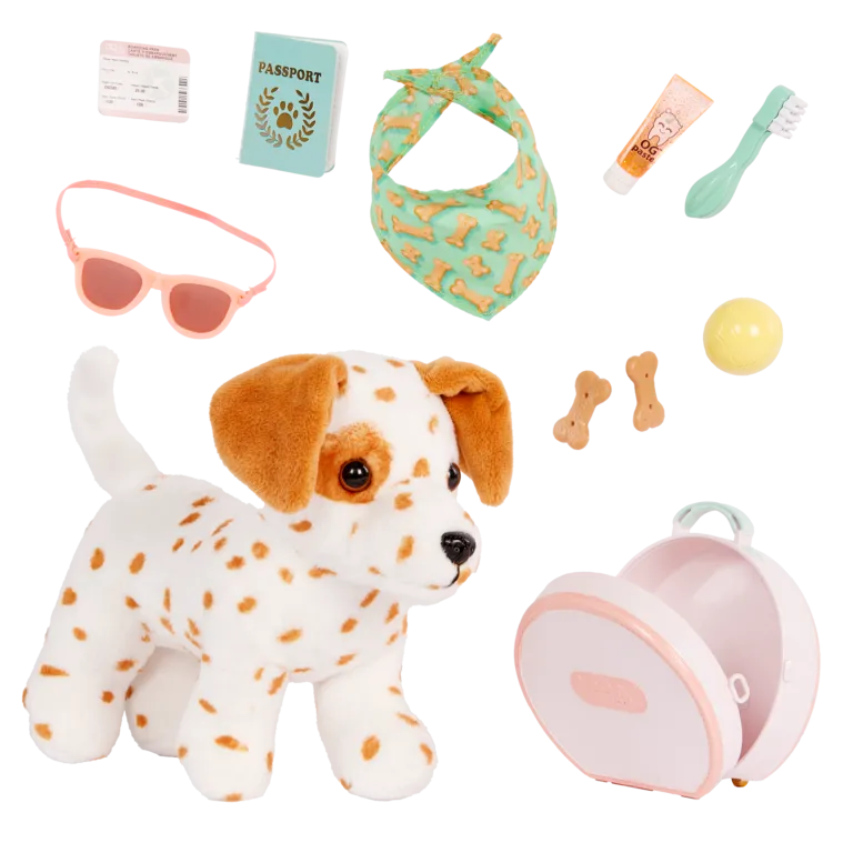 Our Generation Accessory - 6" Posable Dog w Acccessories