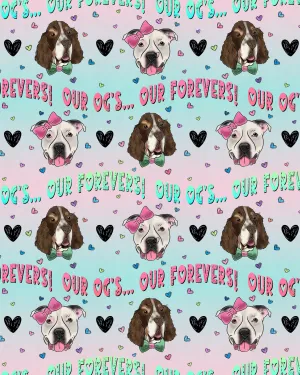 Our OGs Our Forevers - Dog Pajama with Pink OR Black Neck & Trim/Sleeves
