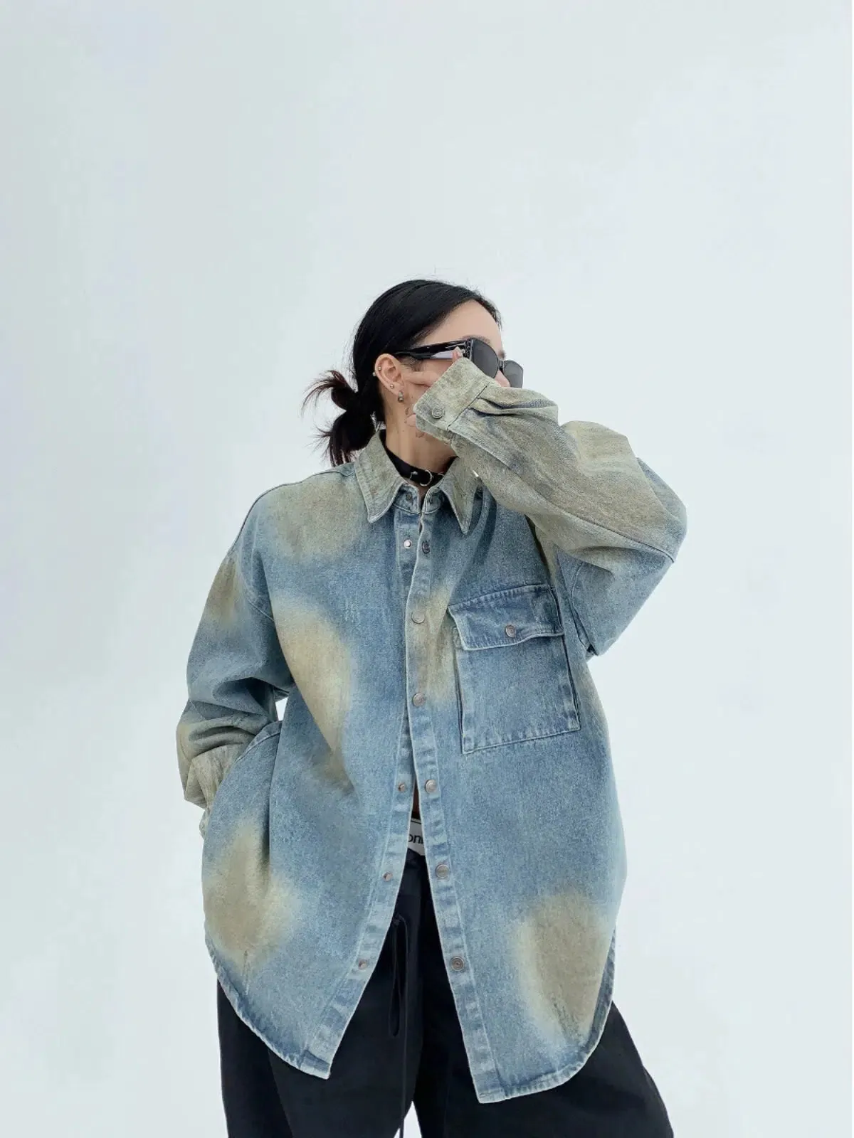 Oversized Denim Shirt