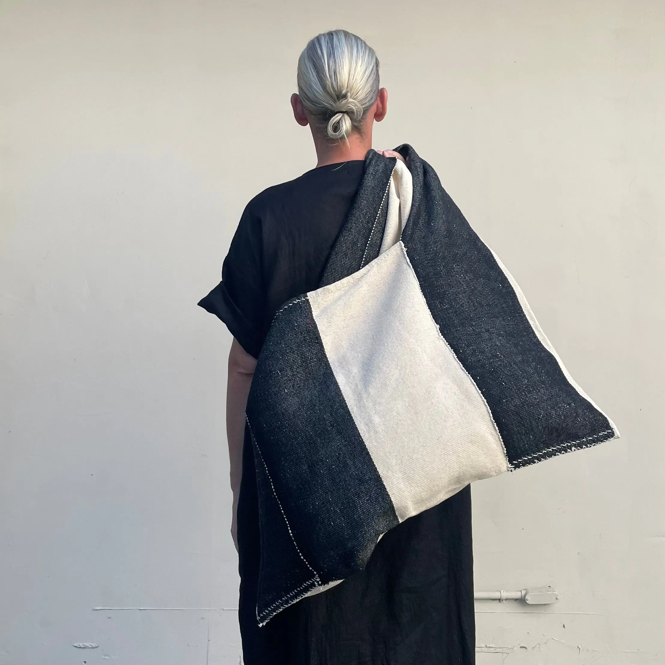 Oversized Tote Three Stripe
