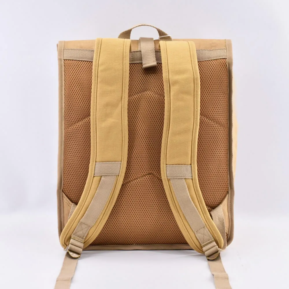 PAPERO Rucksack LIZARD 21 L PRAKTISCH aus waschbarem Kraft Papier leicht, reißfest und wasserfest nachhaltig