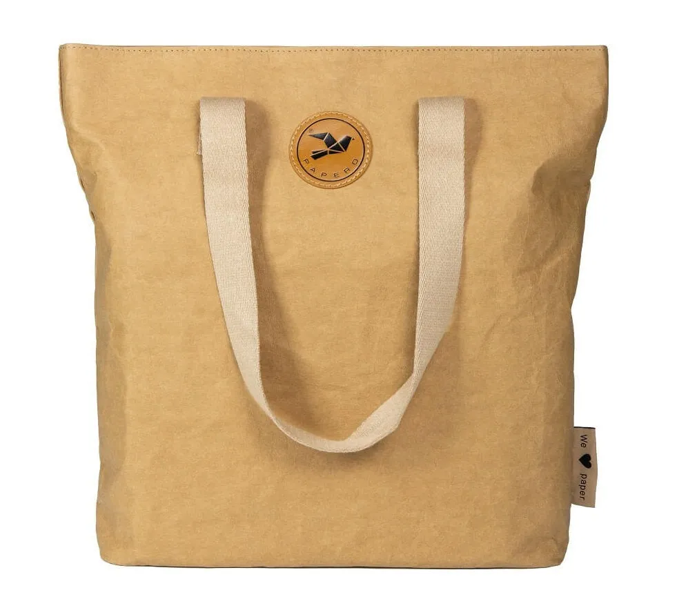 PAPERO Shopper aus Papier KANGOO leicht,  wasserfest, reißfest, nachhaltig