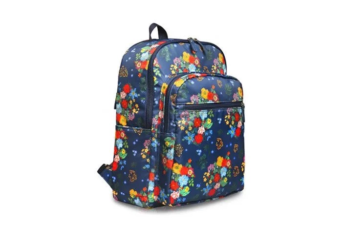 Paris Garden Backpack Big Bouquet Navy - Nathalie Lete
