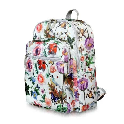 Paris Garden Backpack Big Bouquet Navy - Nathalie Lete