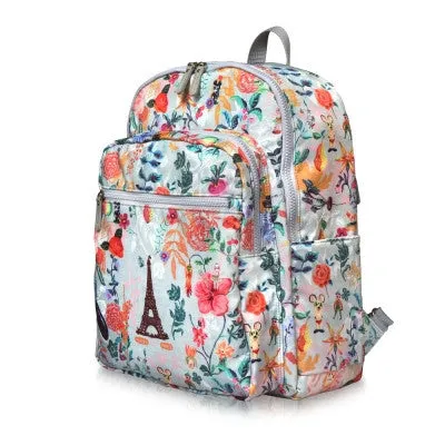 Paris Garden Backpack Big Bouquet Navy - Nathalie Lete