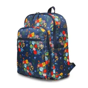 Paris Garden Backpack Big Bouquet Navy - Nathalie Lete
