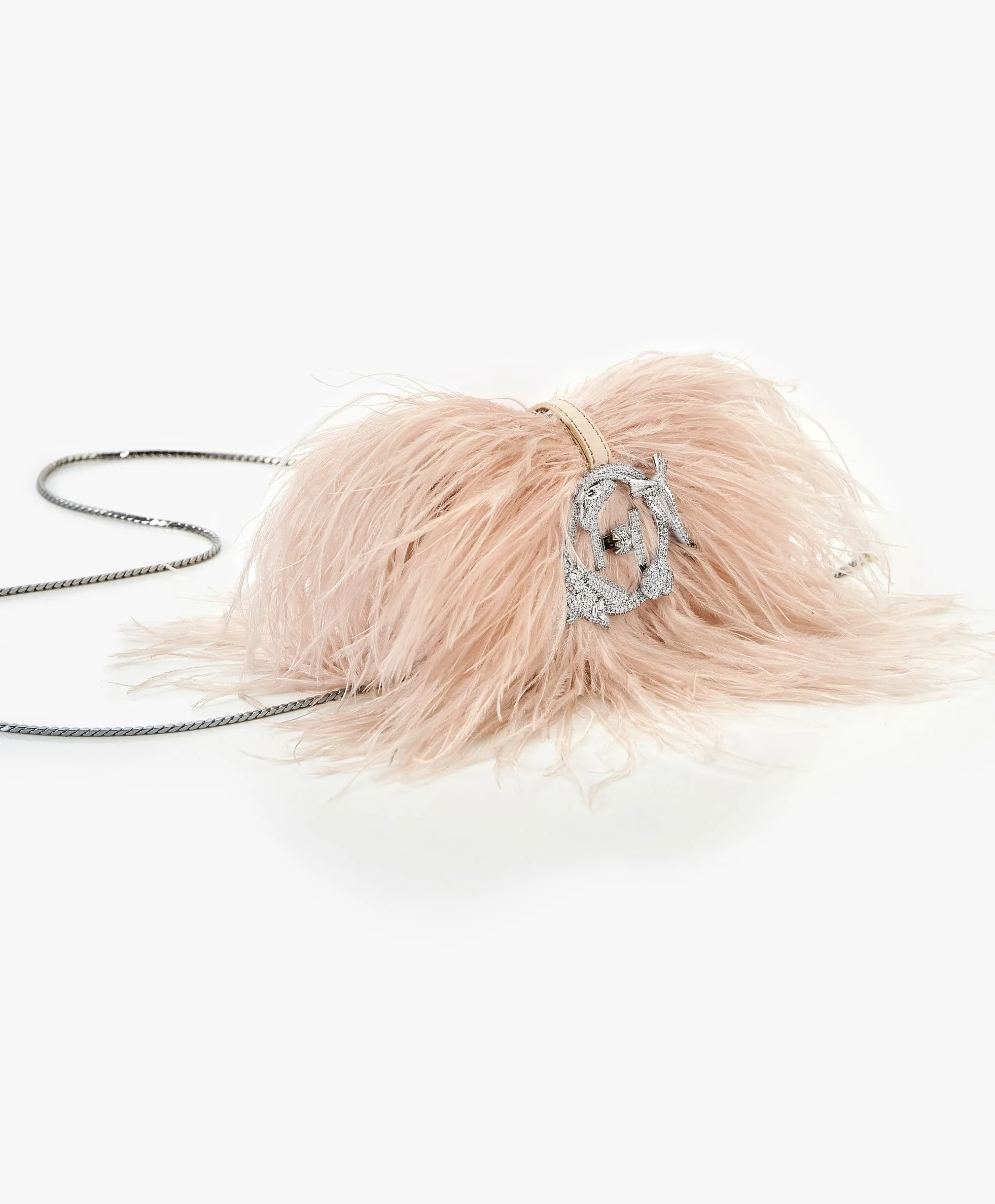 Pearl pink scarlet minivet bag