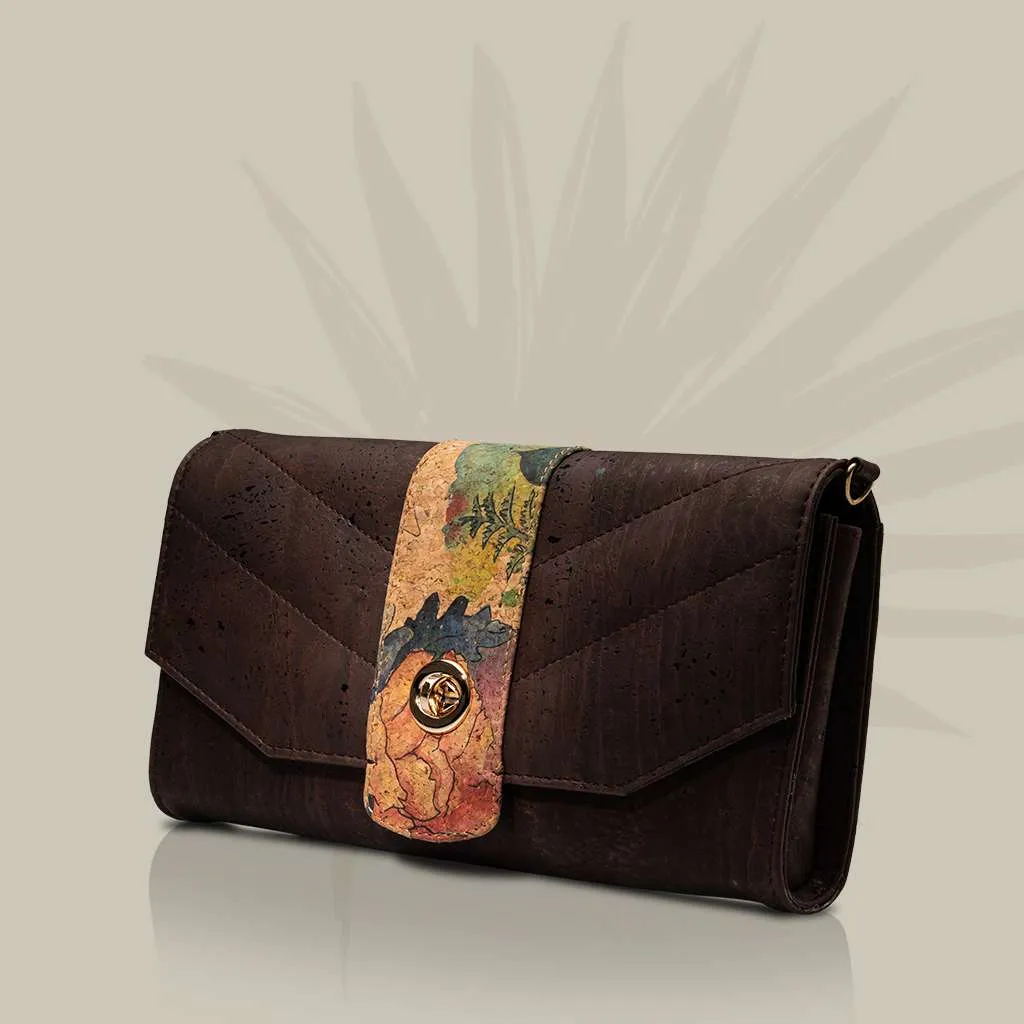 Peony Cork Clutch