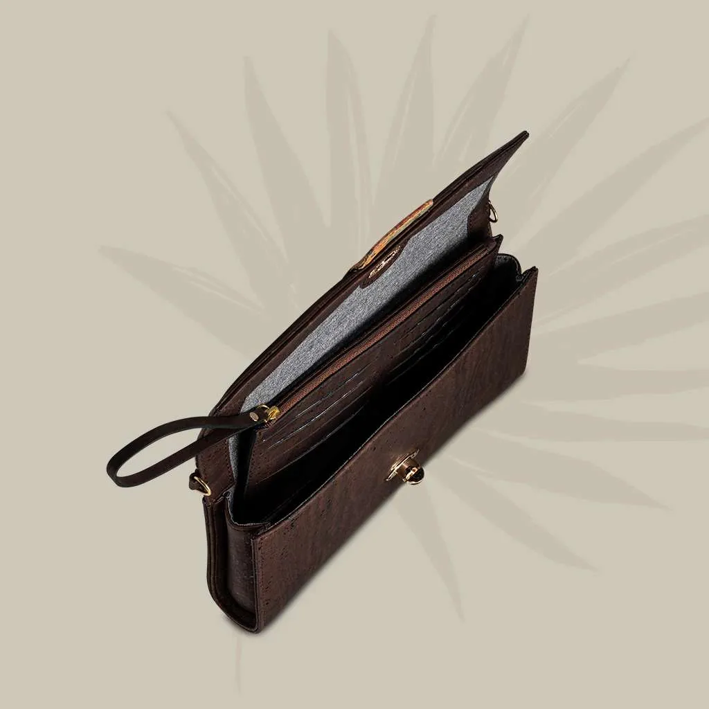 Peony Cork Clutch