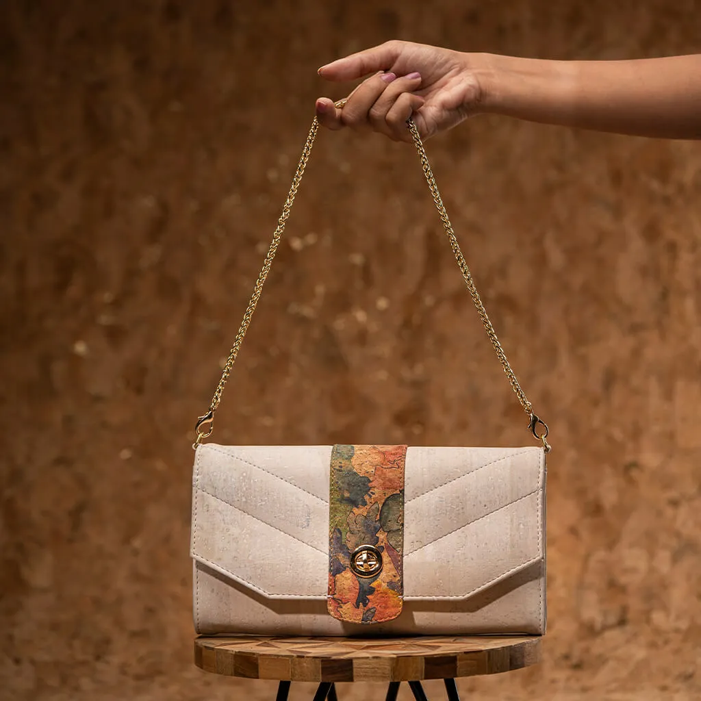 Peony Cork Clutch
