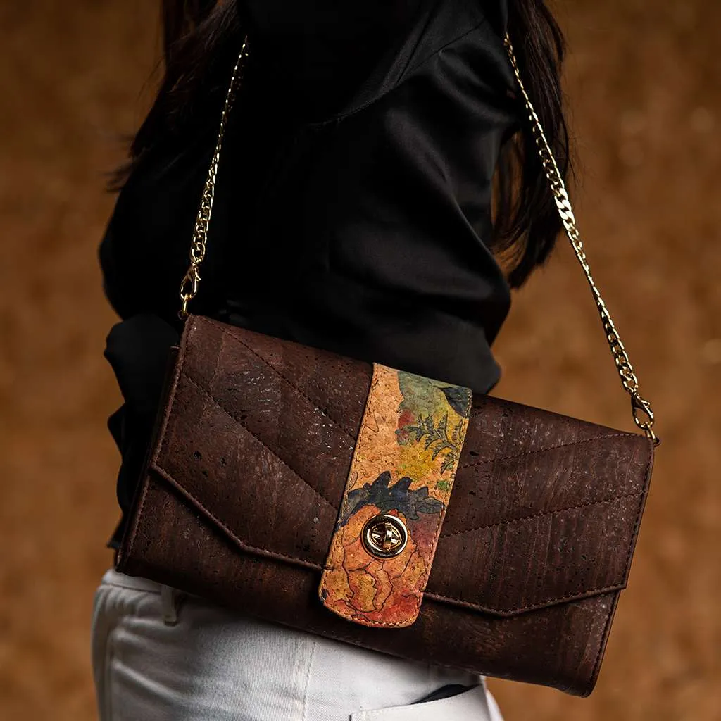 Peony Cork Clutch