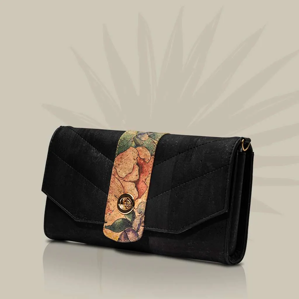 Peony Cork Clutch