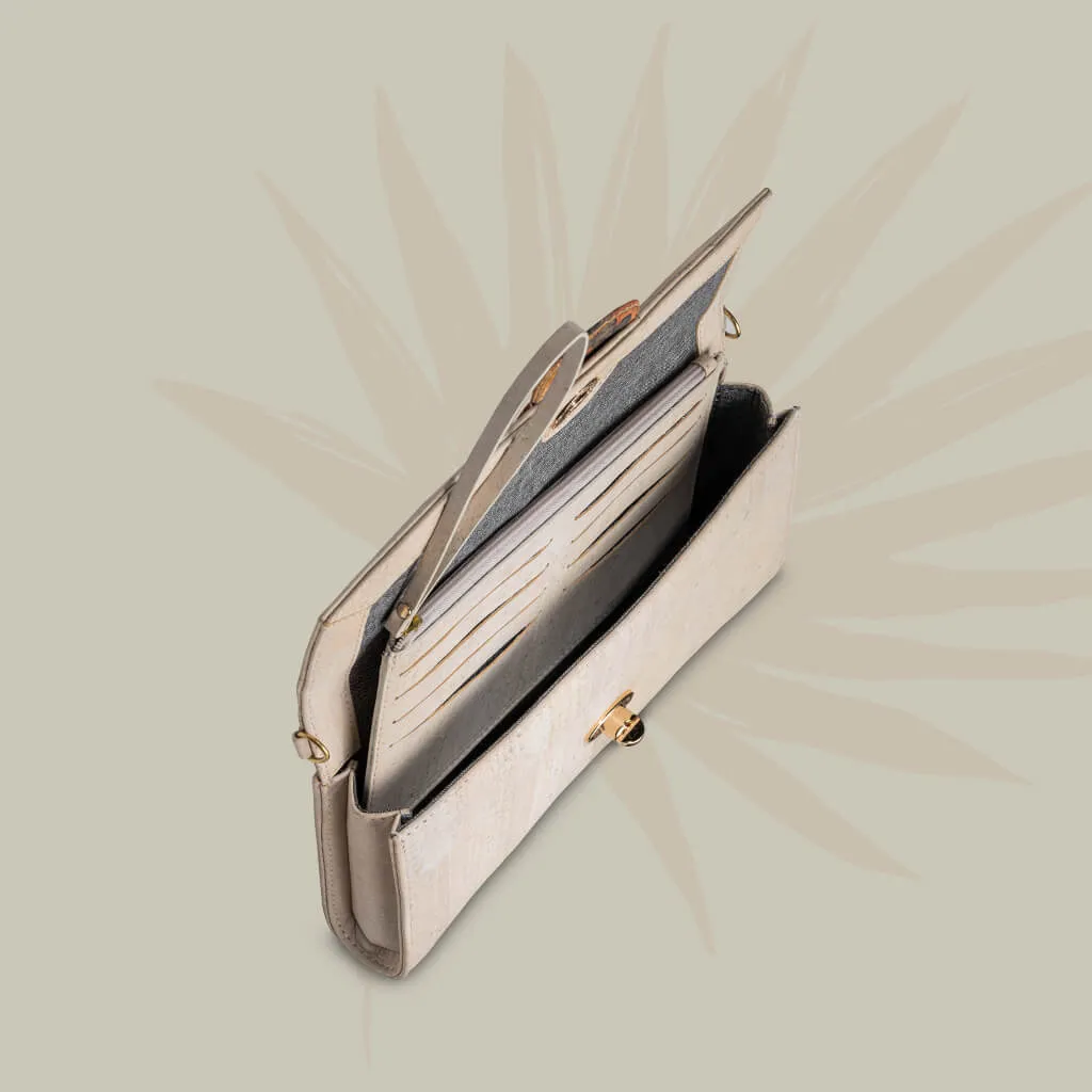 Peony Cork Clutch