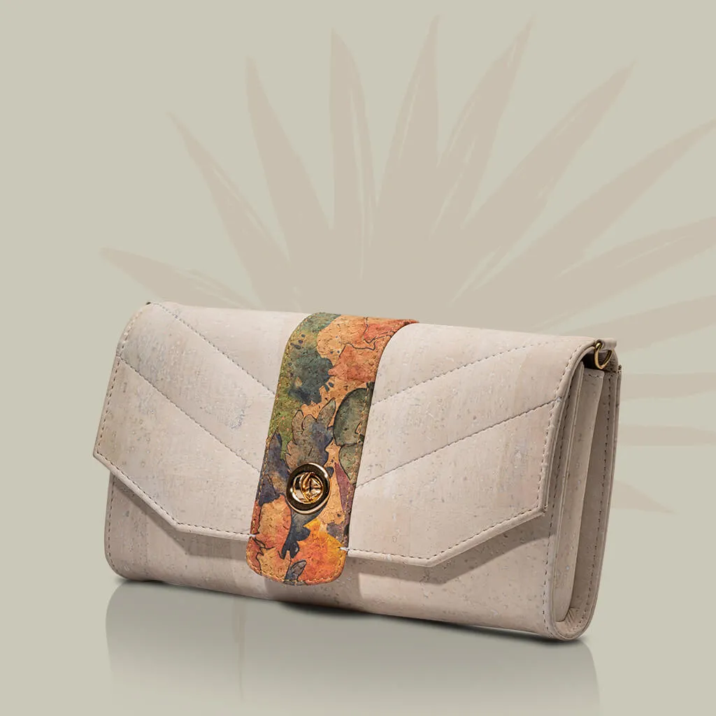Peony Cork Clutch