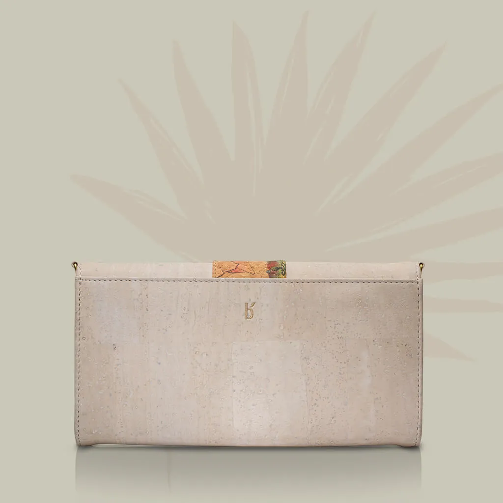 Peony Cork Clutch