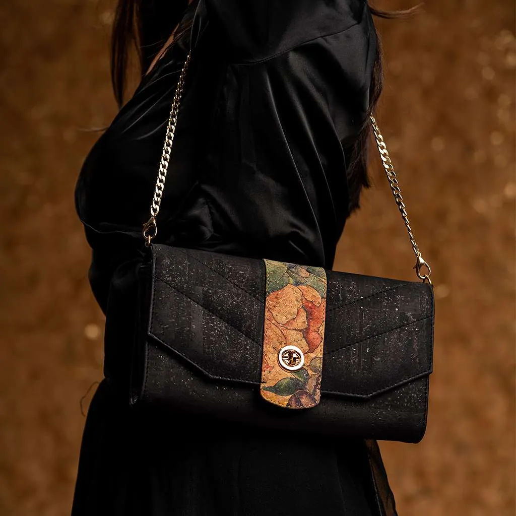 Peony Cork Clutch