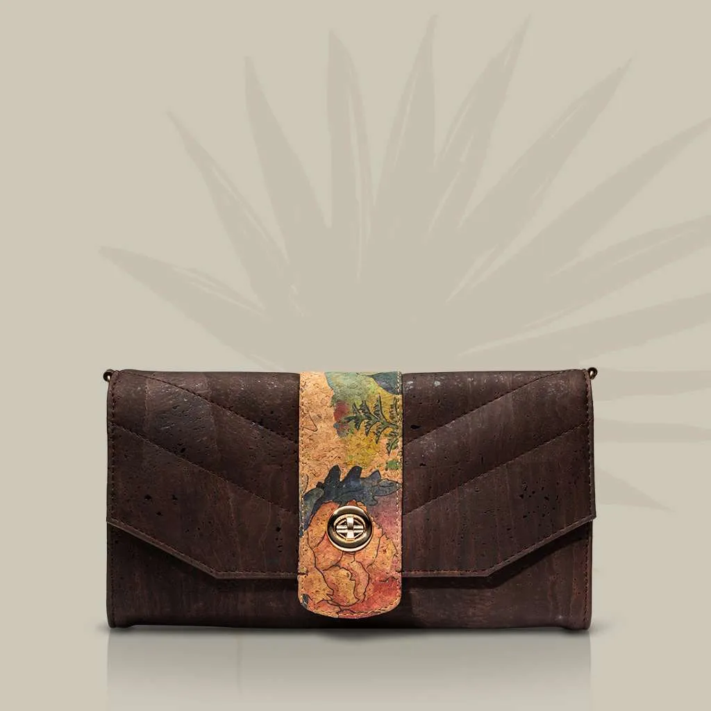 Peony Cork Clutch