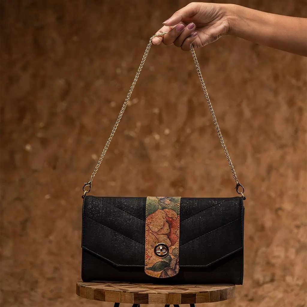 Peony Cork Clutch