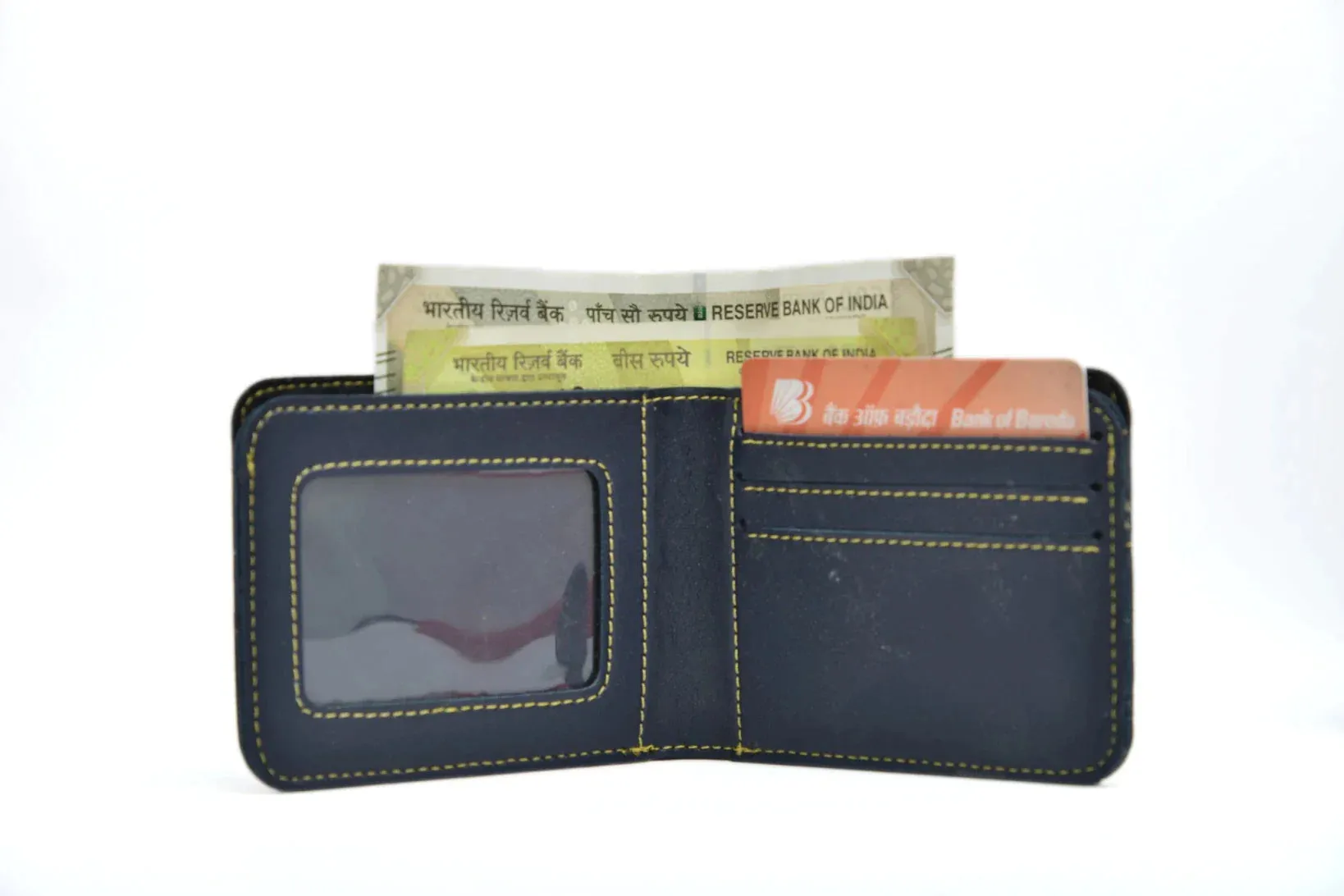 Personalized Men's Combo Wallet & Bottle - Blue