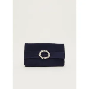 Phase Eight Embellished Slim Clutch Bag - Navy